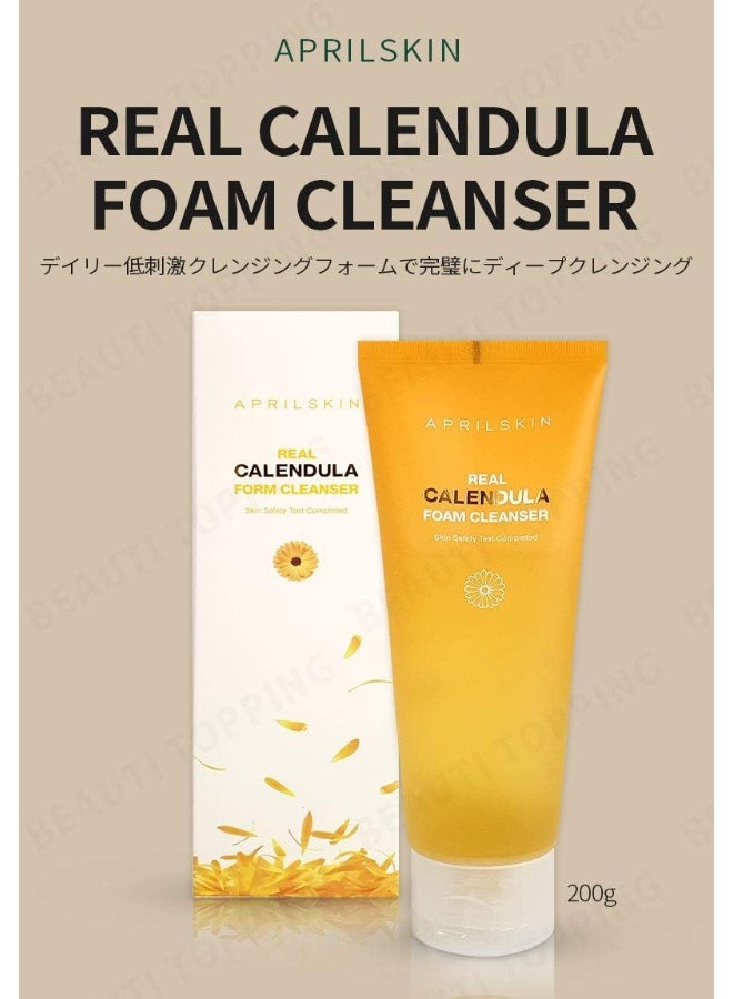 APRILSKIN April Skin Calendula Low pH Gel Face Cleanser Soothing Daily Wash for Sensitive Skin 200ml - Image 2