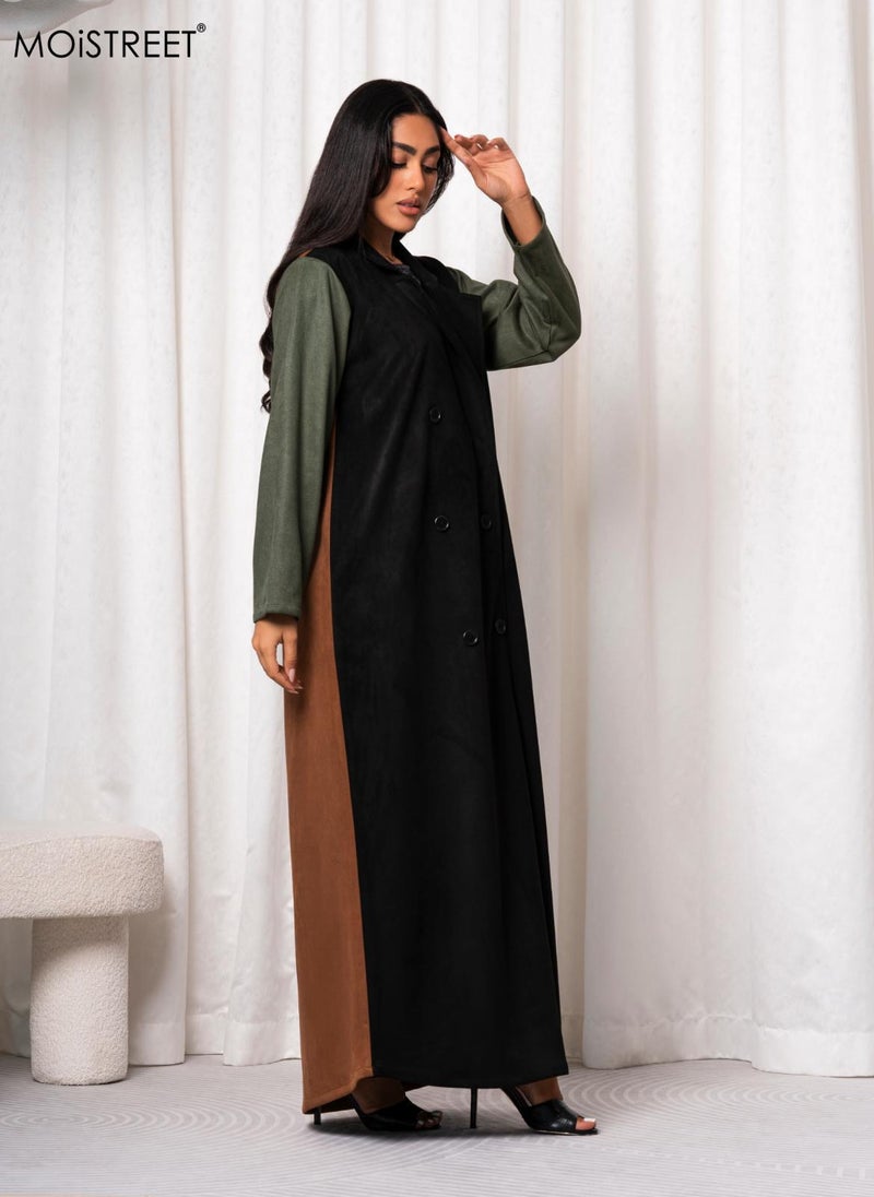 MOiSTREET Handmade Barbie Crepe Abaya - Image 3