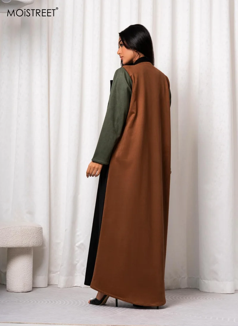 Moistreet  MOiSTREET Handmade Barbie Crepe Abaya for Women | Best Price UAE