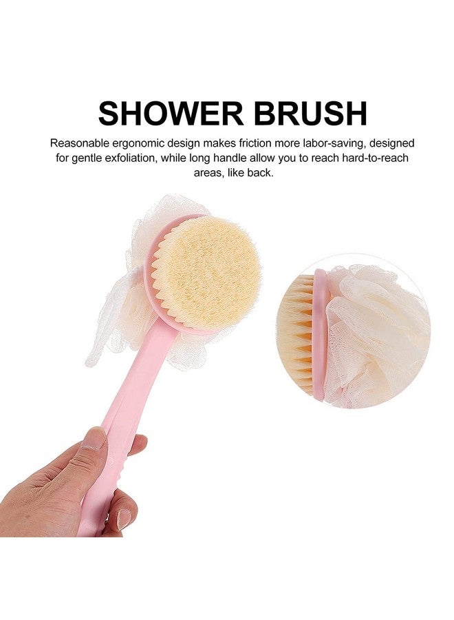 AG E-Com Loofah with Handle, Back Srubber, Bath Brush with Handle, Bath brush for women & Men, Body Cleaning Brush, Loofah Brush - Image 4