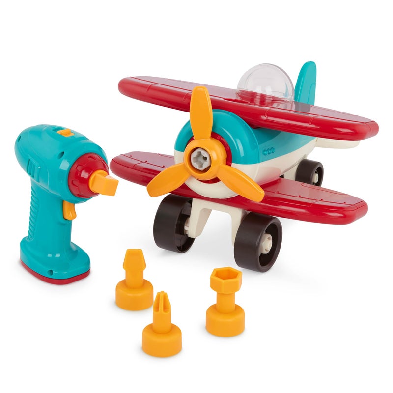 Battat â€“ Classic Construction Toy â€“ Pretend Play Toys â€“ Toddler Plane Playset â€“ Dexterity Building Toy â€“ 3+ Yearsâ€“ Take â€“ Apart Airplane - Image 1