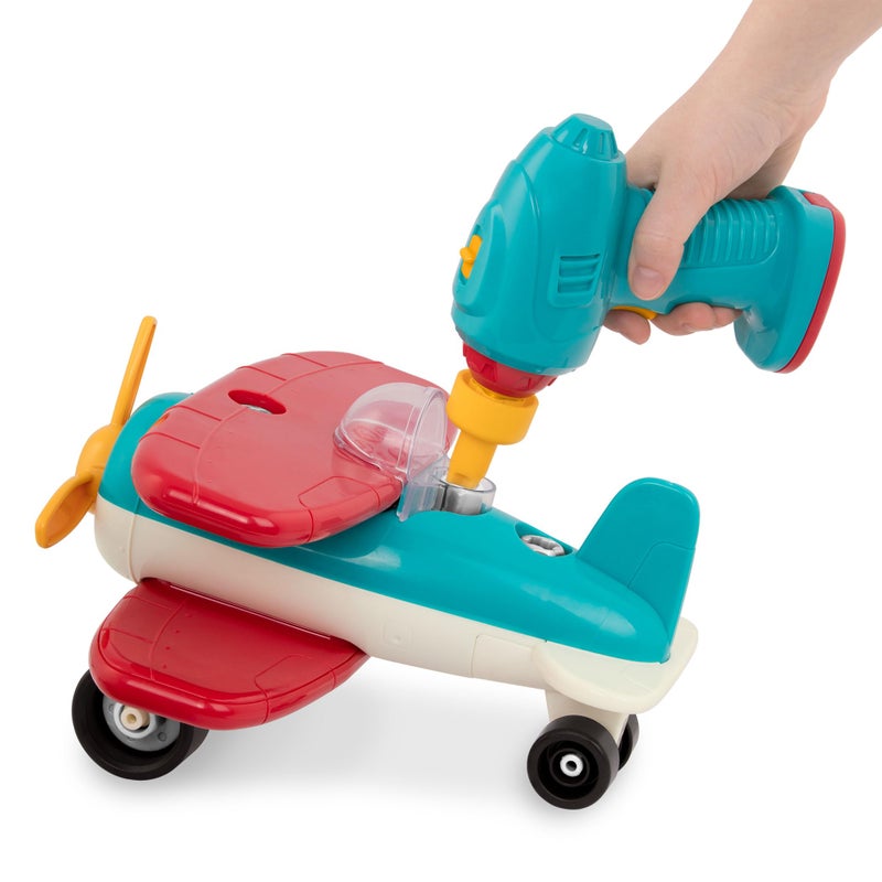 Battat â€“ Classic Construction Toy â€“ Pretend Play Toys â€“ Toddler Plane Playset â€“ Dexterity Building Toy â€“ 3+ Yearsâ€“ Take â€“ Apart Airplane - Image 2