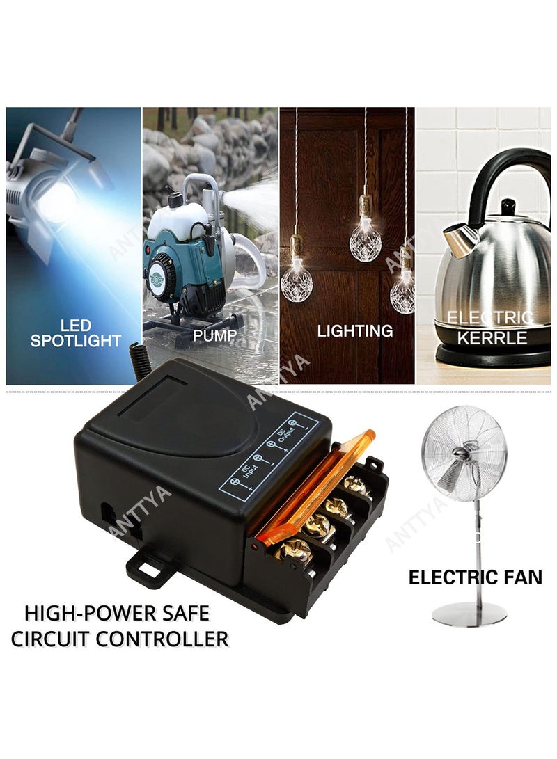 Generic 30A DC6~30V 433Mhz Wireless RF Universal 1CH Receiver Remote Control Switch Transmitter For Garage Door LED Motor Sliding Door Lamp  - Image 4