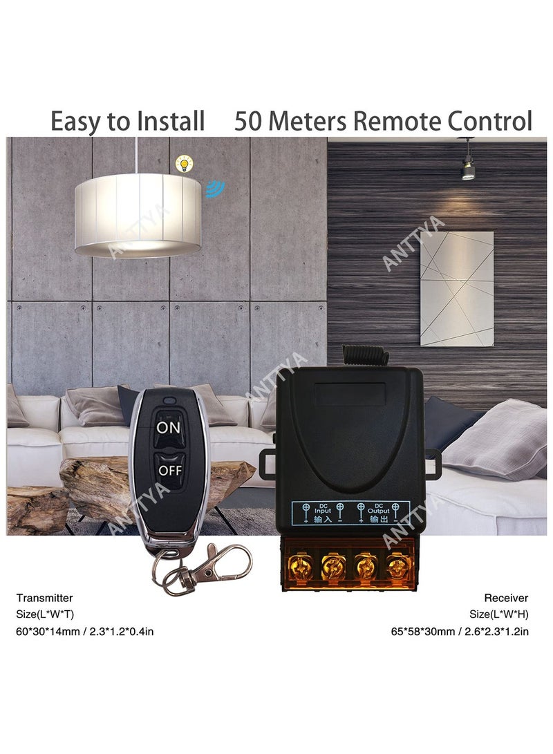 Generic 30A DC6~30V 433Mhz Wireless RF Universal 1CH Receiver Remote Control Switch Transmitter For Garage Door LED Motor Sliding Door Lamp  - Image 5