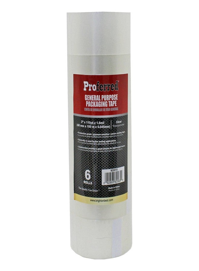 Proferred M20010 2" General Purpose Packaging Tape (Pack of 6) - Image 1
