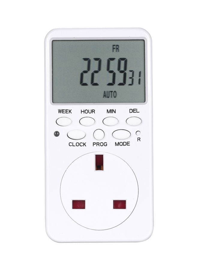 NIBEMINENT Digital Timer Switch White 19x9x10cm  - Image 1