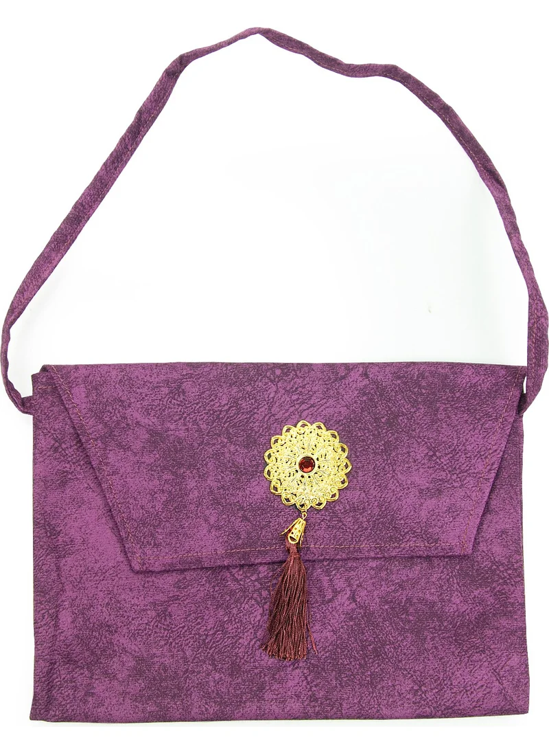İhvan Ihvan Nubuck Medium Size Quran Carrying Bag Purple