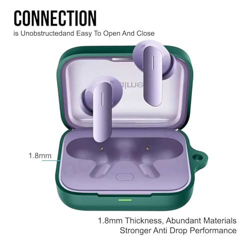 Cocoonkart Soft Silicone Case Cover Compatible for Realme Buds Air 7 | 7 Pro -Green. - Image 5