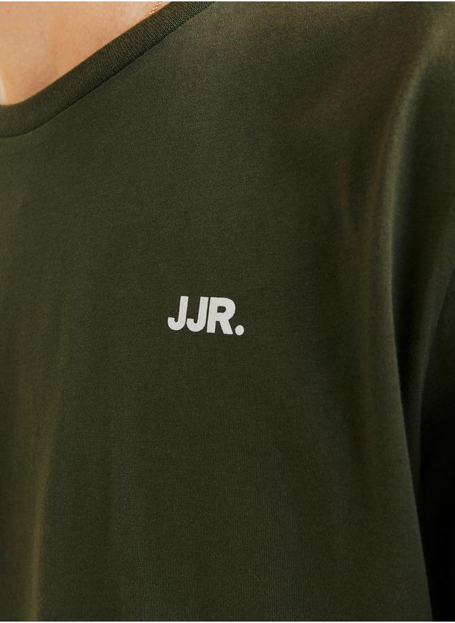 JJ Rebel by Jack & Jones Loo Detail Crew Neck T-Shirt  - Image 5