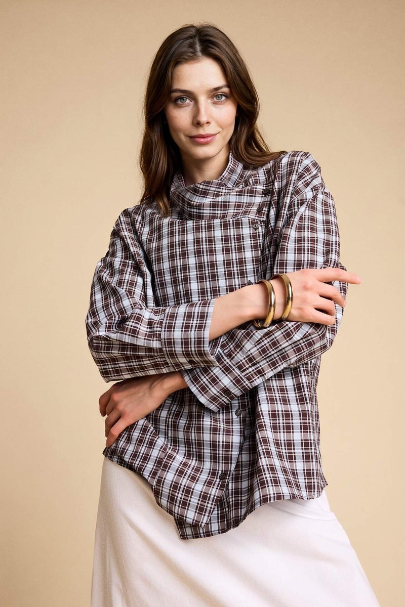 DeFacto Regular Fit Poplin Long Sleeve Tunic - Image 3