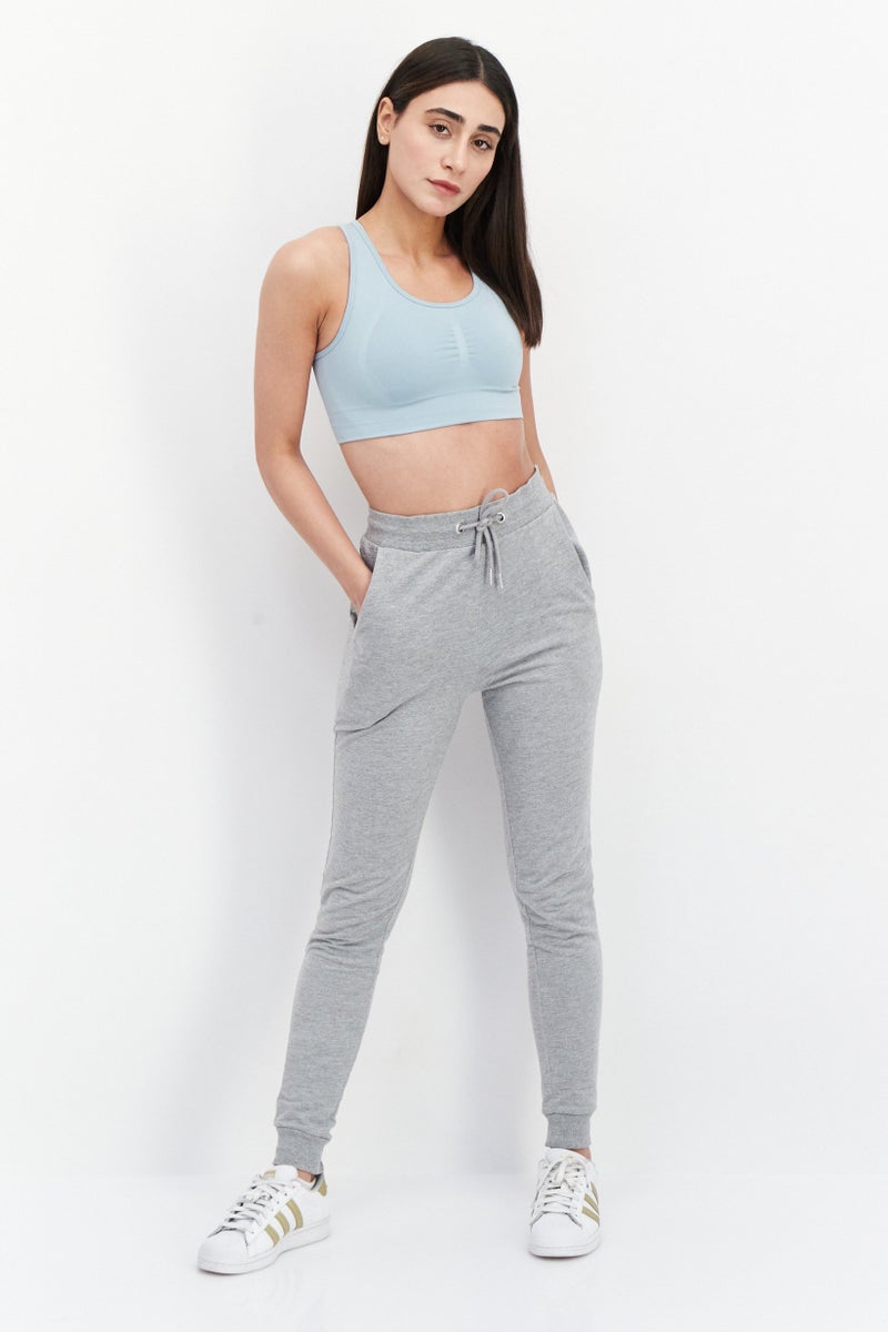 Adidas Women Sport Fit Outdoor Sport Bra, Light Blue - Image 4