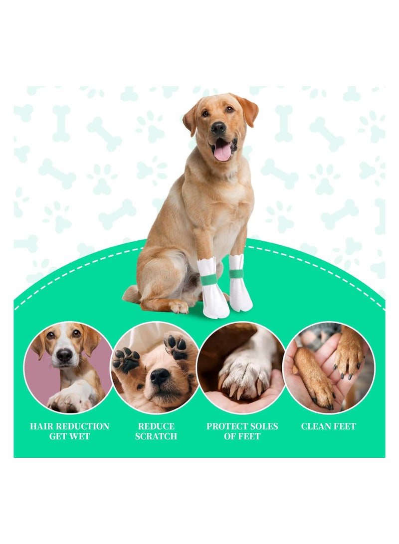 20 Pieces Disposable Dog Paw Protection with Adjustable Velcro, Dog Paw Protectors Socks for Large, Small and Medium Dogs, Disposable Dog Footmuffs for Outdoor and Indoor Walking (S (5-16 lb)) - Image 5