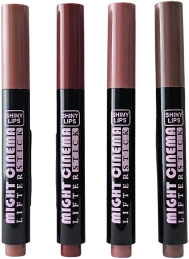SET A - Lifter Lipstick Shiny Lips - (4 Pcs) (5081)