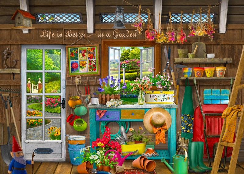 Mulic Puzzles for Adults 500 Pieces Potting Shed Licensed by Chris Bigelow - Image 3