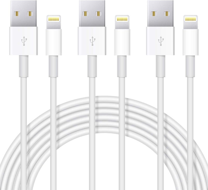 Uzento for iPhone Charger Cord,3 Pack Original USB to Lightning Cable Apple MFI Certified 3Ft, Fast iPhone Charging Cord for iPhone 11/11Pro/11Max/ X/XS/XR/XS Max/8/7/6/5S/SE - Image 1