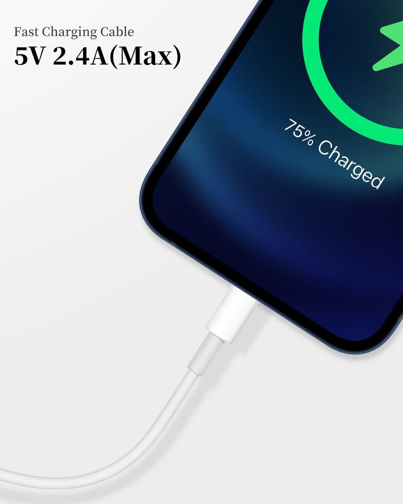 Uzento for iPhone Charger Cord,3 Pack Original USB to Lightning Cable Apple MFI Certified 3Ft, Fast iPhone Charging Cord for iPhone 11/11Pro/11Max/ X/XS/XR/XS Max/8/7/6/5S/SE - Image 4