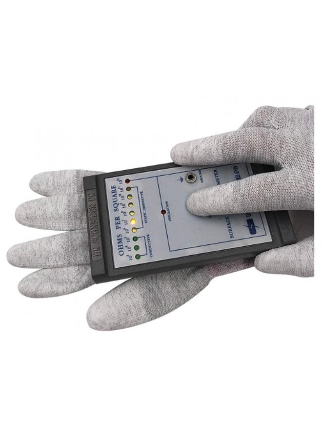 Viper Gloves VIPER 10 Pairs Anti Static Gloves, Coated Fingertip Grey Carbon Fibers,13G ESD Safety Work Gloves (Large, Yellow)  - Image 4