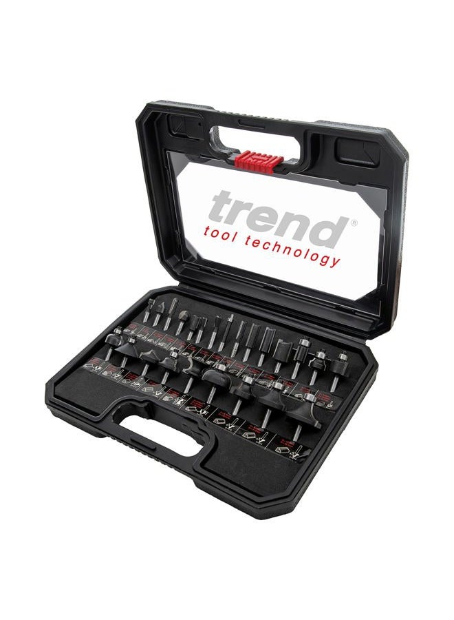 Trend 1/4 Inch Router Bit Set 24pc (SET/SS24X1/4TC) - Image 1