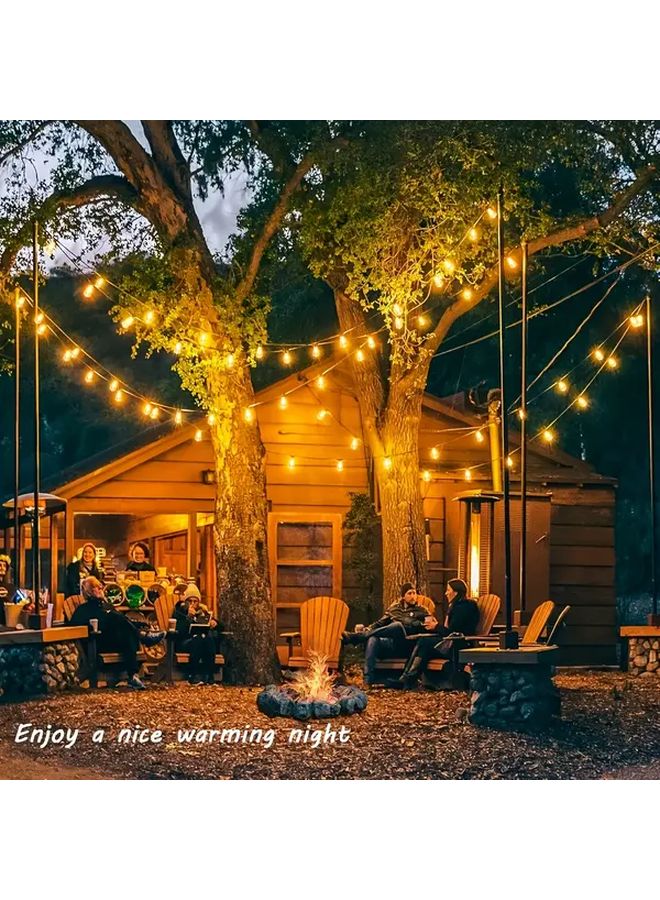 Warm White LED Retro Edison String Lights Battery Powered Outdoor Decorative Lights - Image 5