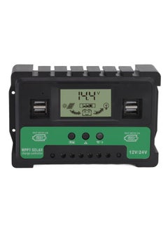 Thoraya Solar Controller 12V 24V Charge Discharge PV Regulator LCD Display Dual USB Output 40A  - Image 1