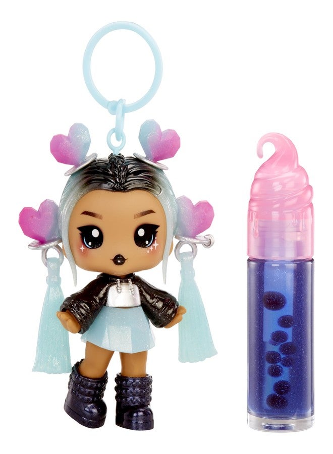 Yummiland Lip Gloss Doll: Sour Sweeties - Nina Heartpop Includes DIY Lip Gloss + Removable Keychain, Cosmetic Play, Collectible, Ages 4+ - Image 3