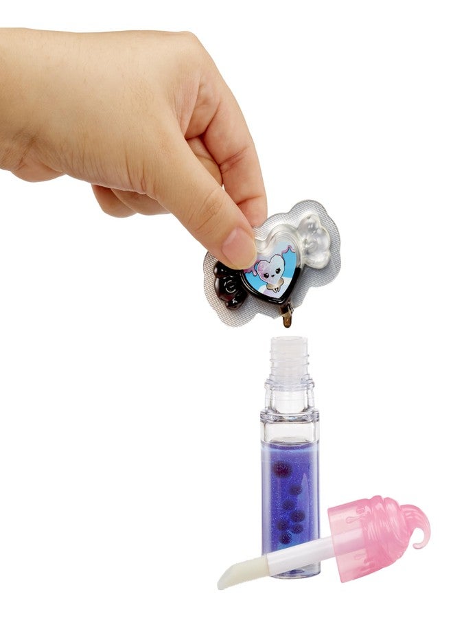 Yummiland Lip Gloss Doll: Sour Sweeties - Nina Heartpop Includes DIY Lip Gloss + Removable Keychain, Cosmetic Play, Collectible, Ages 4+ - Image 2