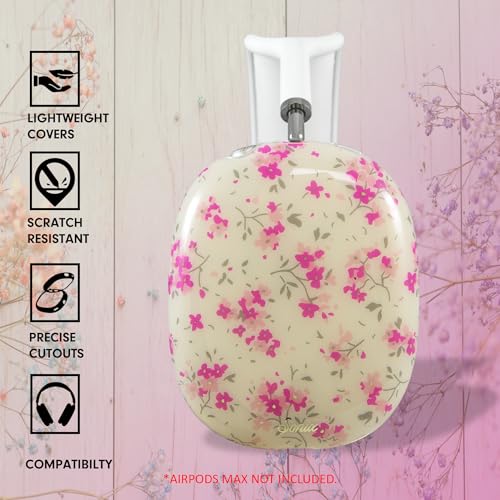Sonix Protective Case for AirPods Max 2 & 1 | Headphones Cover | Cottage Floral Pink - Image 4