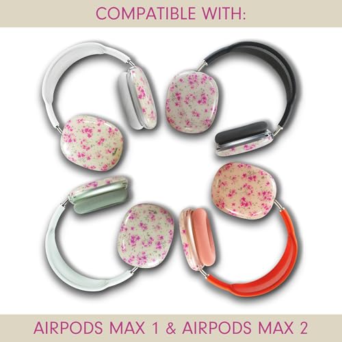 Sonix Protective Case for AirPods Max 2 & 1 | Headphones Cover | Cottage Floral Pink - Image 2
