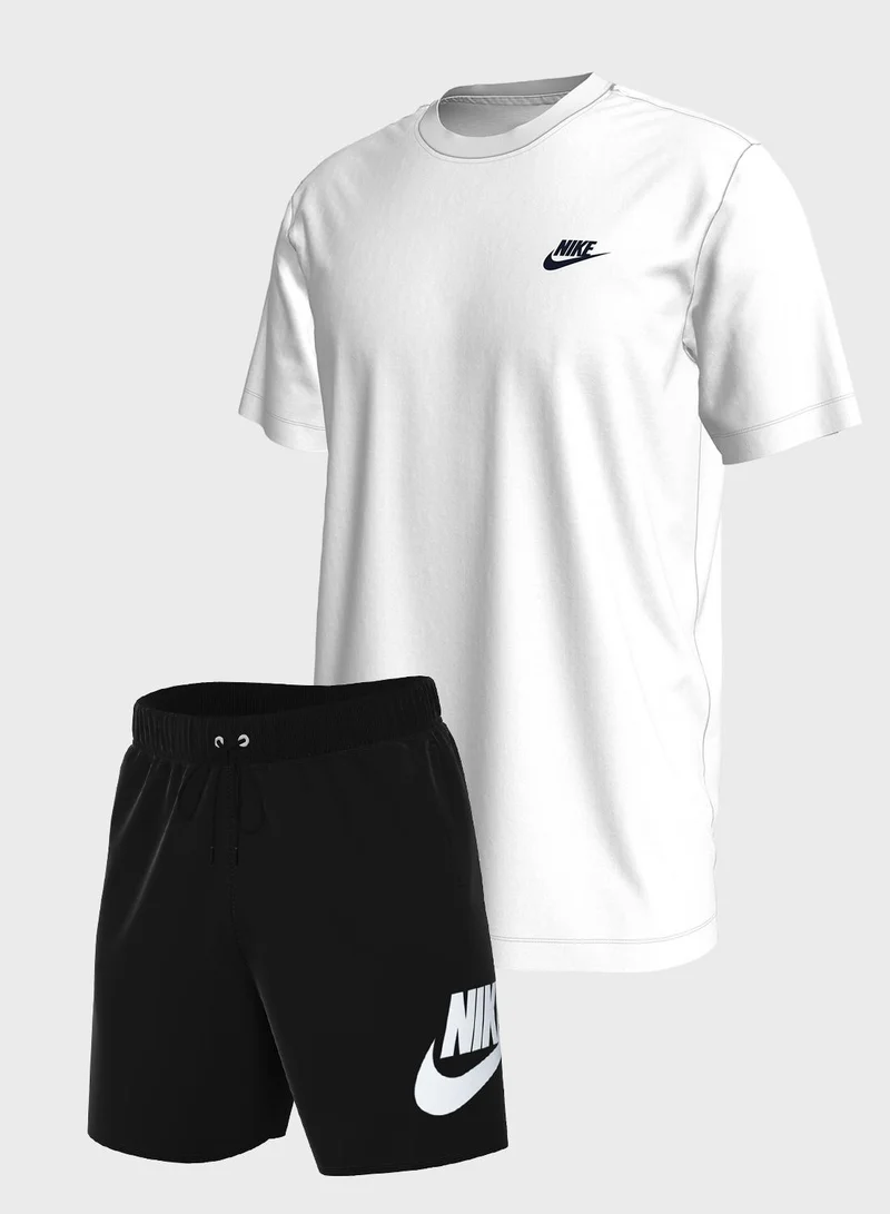 Nike nike tshirt & shorts combo
