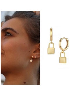 Mevecco Women Gold Huggie Hoop Earrings Dangle Drop 14K Gold Filled Small Boho Beach Simple Delicate Handmade Hypoallergenic Jewelry Gift  - Image 3