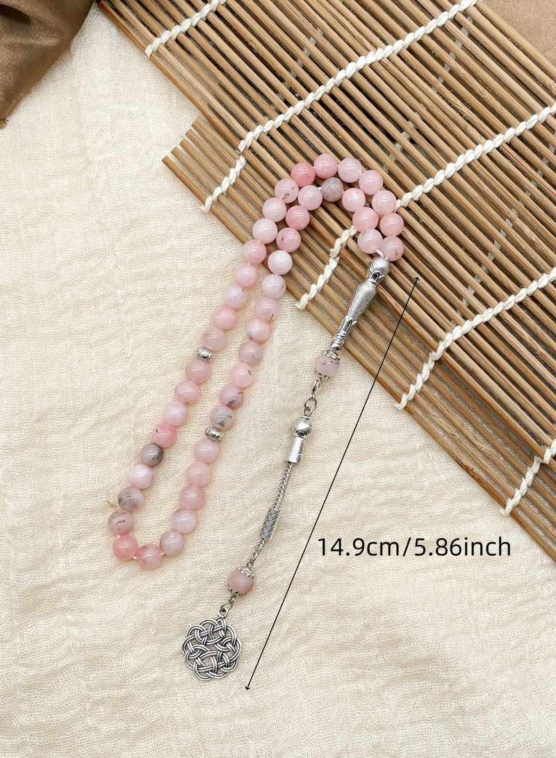 مسبحة صلاة حجرية من عيار 8 مم 45 هدايا مسلمة رائعة - Image 4