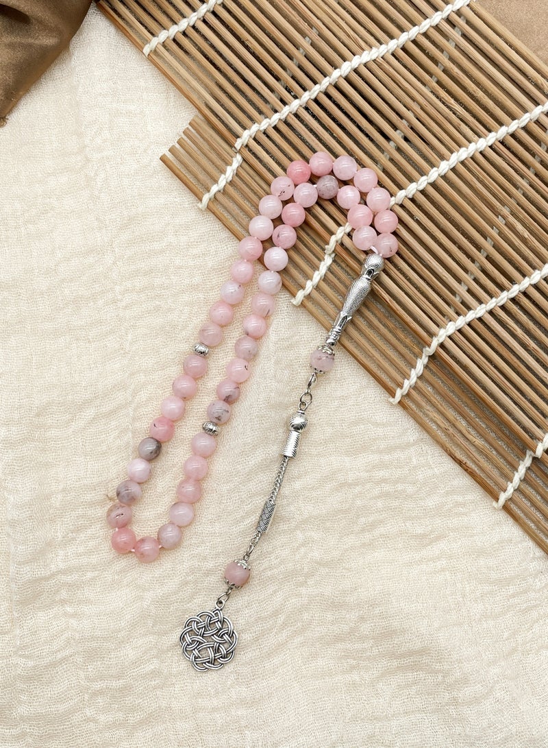 مسبحة صلاة حجرية من عيار 8 مم 45 هدايا مسلمة رائعة - Image 3