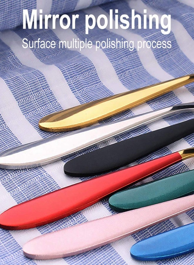 Mockery Fruit Fork Stainless Steel Tasting Appetizer Fork for Cake Dessert Salad Mooncake Mini Fruit Forks for Cake in Party Fork Restaurant Dessert Fork Portable Salad Fruit Fork (Blue, Pack of 3) - Image 4