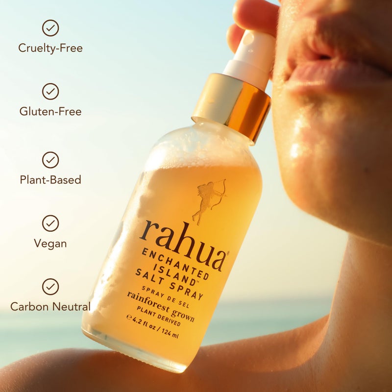 Rahua Enchanted Island Salt Spray, Vegan Texturizing Beach Waves Spray, Made with Sea Salt, Passion Fruit, Aloe, Morete Oil & Guayusa, Styling Mist for Natural Volume, For All Hair Types, 4.2 Fl Oz - Image 5