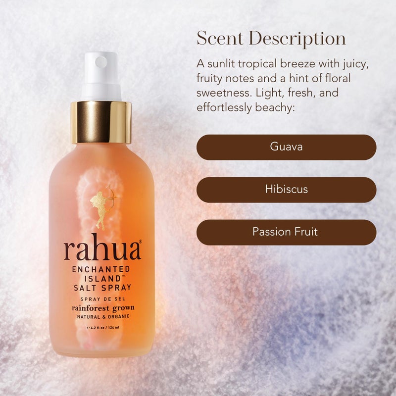 Rahua Enchanted Island Salt Spray, Vegan Texturizing Beach Waves Spray, Made with Sea Salt, Passion Fruit, Aloe, Morete Oil & Guayusa, Styling Mist for Natural Volume, For All Hair Types, 4.2 Fl Oz - Image 4