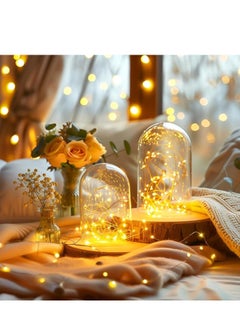 Beauenty Fairy Lights Plug in, 33Ft 100 LEDs Waterproof Silver Wire Firefly Lights, Adaptor Included, Starry String Lights for Wedding Indoor Outdoor  Patio Garden Decoration  - Image 4