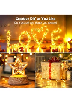 Beauenty Fairy Lights Plug in, 33Ft 100 LEDs Waterproof Silver Wire Firefly Lights, Adaptor Included, Starry String Lights for Wedding Indoor Outdoor  Patio Garden Decoration  - Image 5