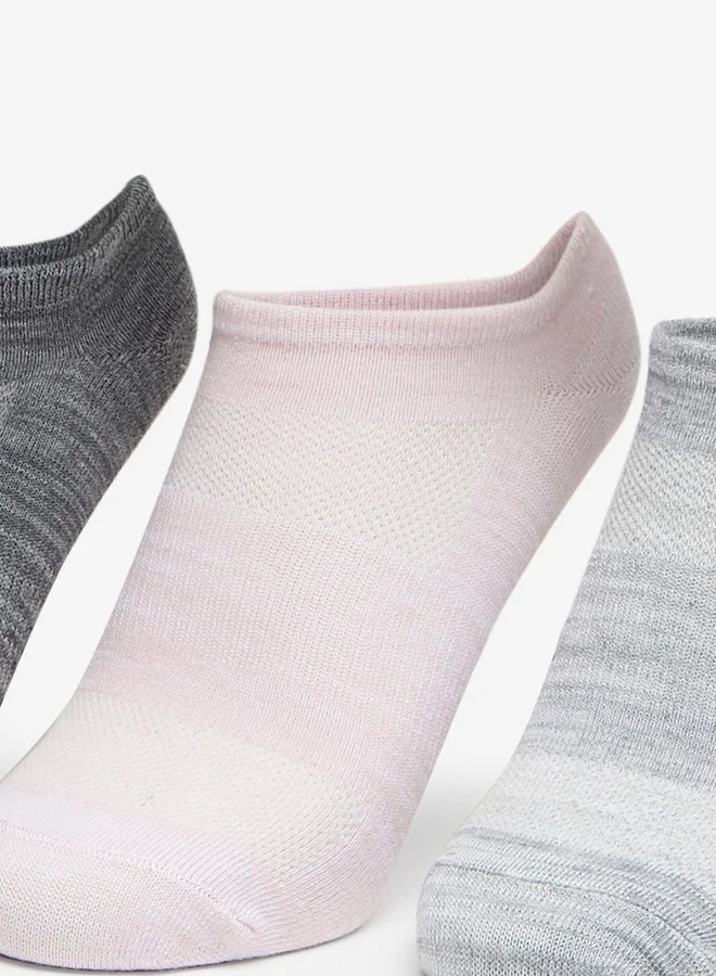 SKECHERS Women's Non Terry Super No Show Sports Socks - Set of 3, S115750-693