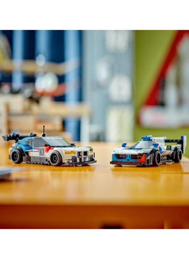 LEGO - Speed Champions BMW M4 GT3 & BMW M Hybrid V8 Race Cars Toys for 9 Plus Year Old Boys & Girls, Buildable Model Vehicles with 2 Driver Minifigures, Kids' Bedroom Decoration, Birthday Gift Idea 76922 - Image 1