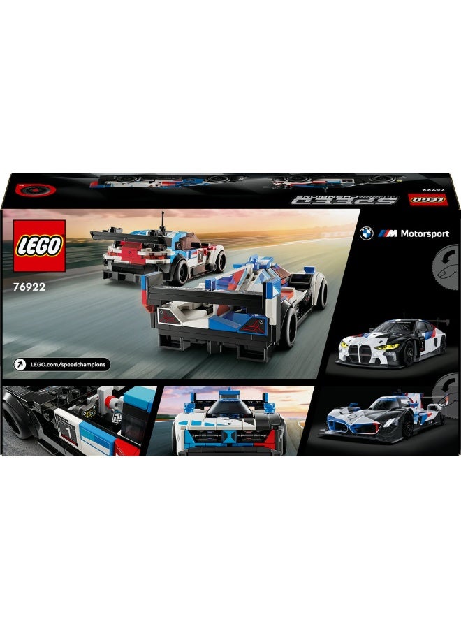 Speed Champions BMW M4 GT3 & BMW M Hybrid V8 Race Cars 76922 (676) Pieces