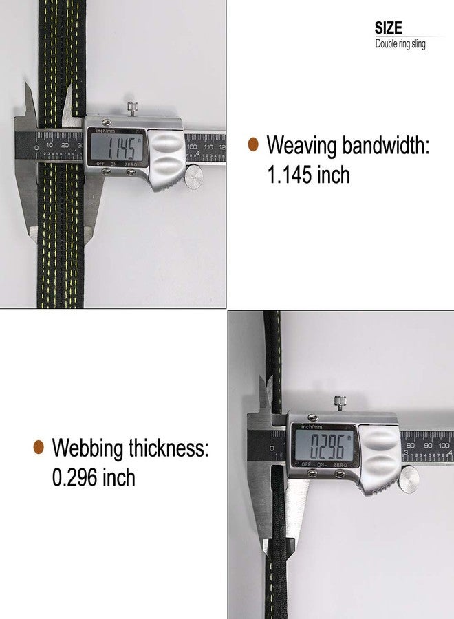 NewDoar Tree Arborist Friction Saver 22KN Climbing Cambium Saver Loop Belt Sling Retrievable Anchor Gold 35.4 inch - Image 4