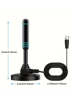 Generic Indoor TV antenna, smart TV local channel TV antenna, supports 4K 1080p, 400+mile long-distance signal enhancement antenna TV digital high-definition indoor and outdoor.  - Image 2