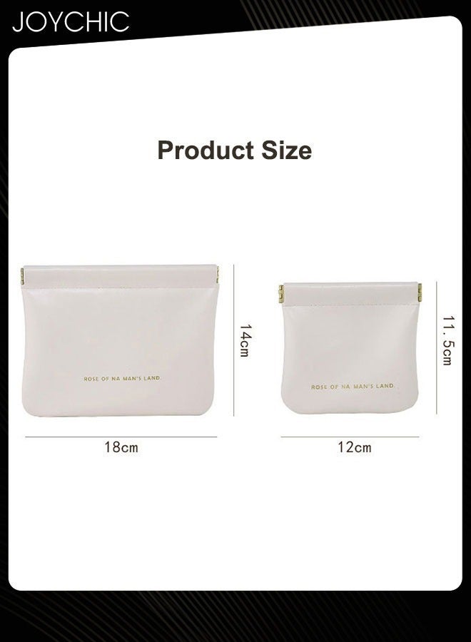 Joychic Portable Digital Storage Bag Set Leather Data Cable Storage Bag Waterproof Electronic Organizer Pouch Bag for Data Cable Headphone  - Image 5