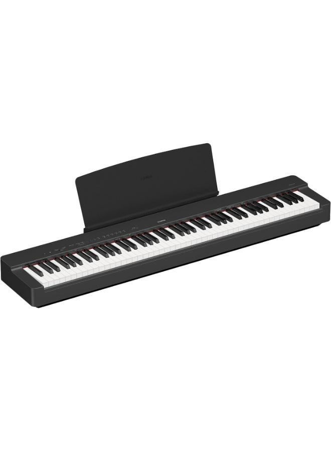 Yamaha P-225B, 88-Key Weighted Action Digital Piano with Power Supply and Sustain Pedal, Black (P225B)