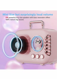 Y&D Bluetooth Speaker Cute,Portable Wireless Retro with Built-in Mic Cute Decor,TF,Vintage Mini for Kitchen Desk Bedrooms Accessories Party Outdoors Android iOS  - Image 3