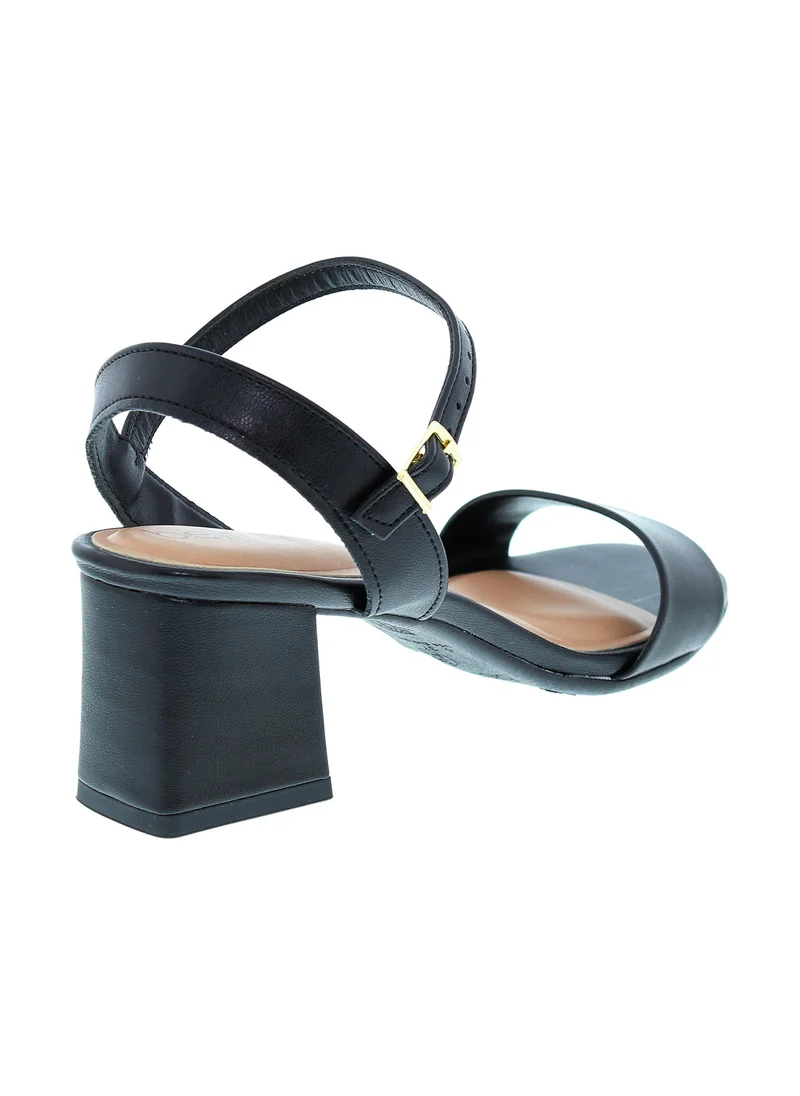 Beira Rio BLACK Beira Rio Ladies Mid Heel Sandals Black | Made In Brazil for Women | Best Price UAE