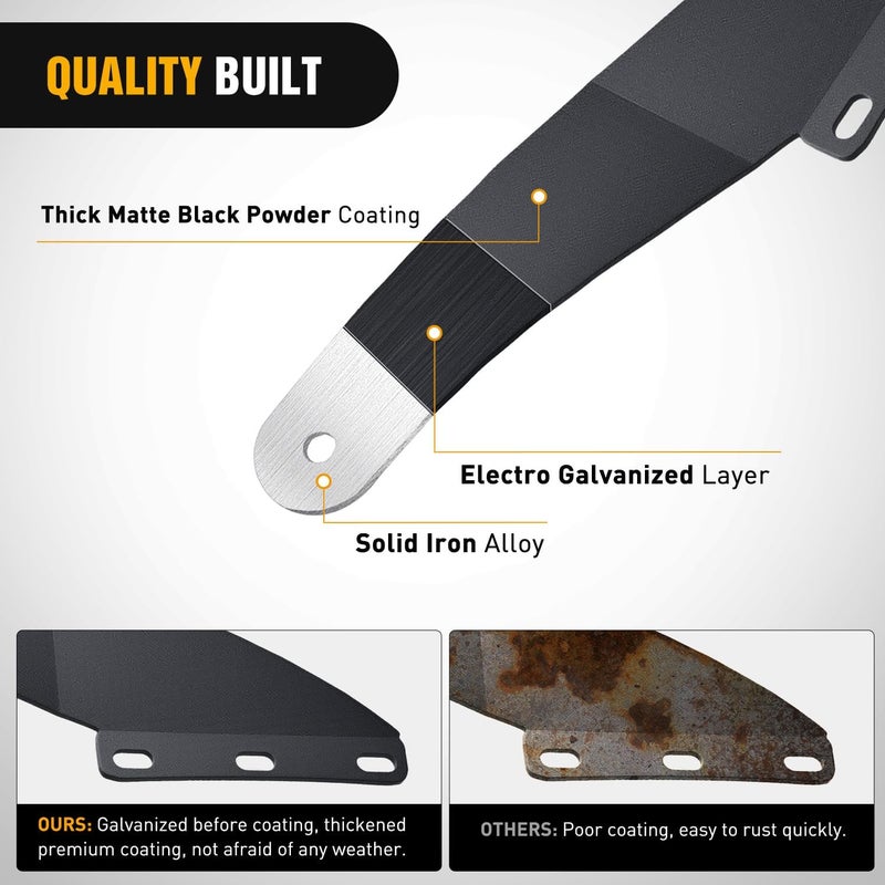 Nilight 50 inch Curved LED Light Bar Bracket Mounting Upper Windshield Roof Cab Brackets Compatible with Ford Ranger 1993-2011 Pickup 4-Door or 2-Door - Image 3