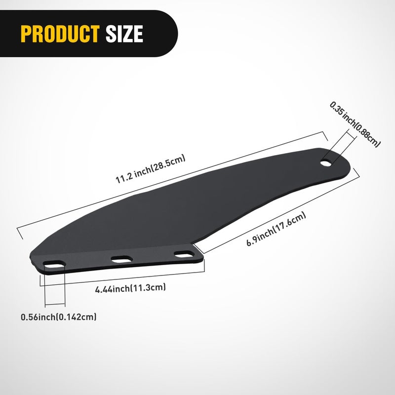 Nilight 50 inch Curved LED Light Bar Bracket Mounting Upper Windshield Roof Cab Brackets Compatible with Ford Ranger 1993-2011 Pickup 4-Door or 2-Door - Image 2