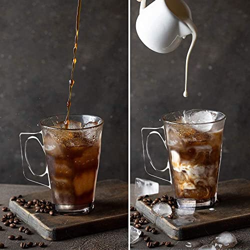 bellemax 160ML Premium Glass Tea and Coffee Cup Glass Mug, Transparent,Glass Cups Set for Milk Cup, Hot/Cold Drinks Cups, Herbal Tea, Green Tea, Lemon Tea Cup Set of(2) - Image 4