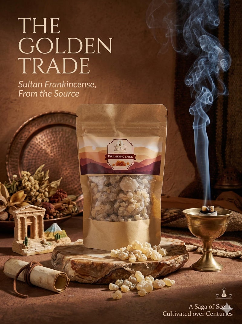 Jallan Pure Frankincense Resin 100g Pack| Monastery Incense| 100% Pure Boswellia Resins| Frankincense Tears| Kunthirikkam. - Image 3